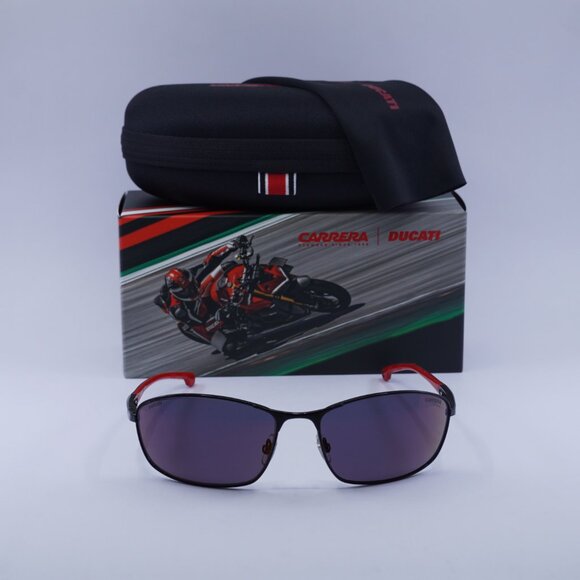 Carrera CARDUC 006/S 0OIT AO Rectangle Sunglasses - Black/Red - Picture 7 of 10